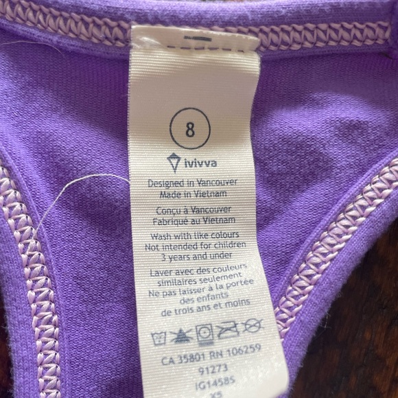 Ivivva Racerback Tank- Size 8 - Picture 2 of 4